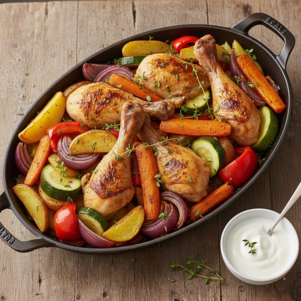 Mevsim Sebzeli Tavuk Bagetleri Tarifi