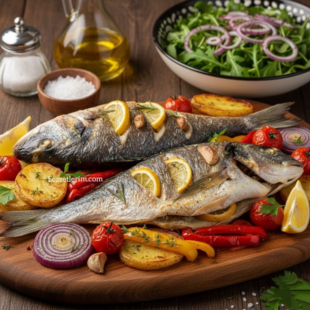 Fırında Sebzeli, Aromatik Çipura Tarifi