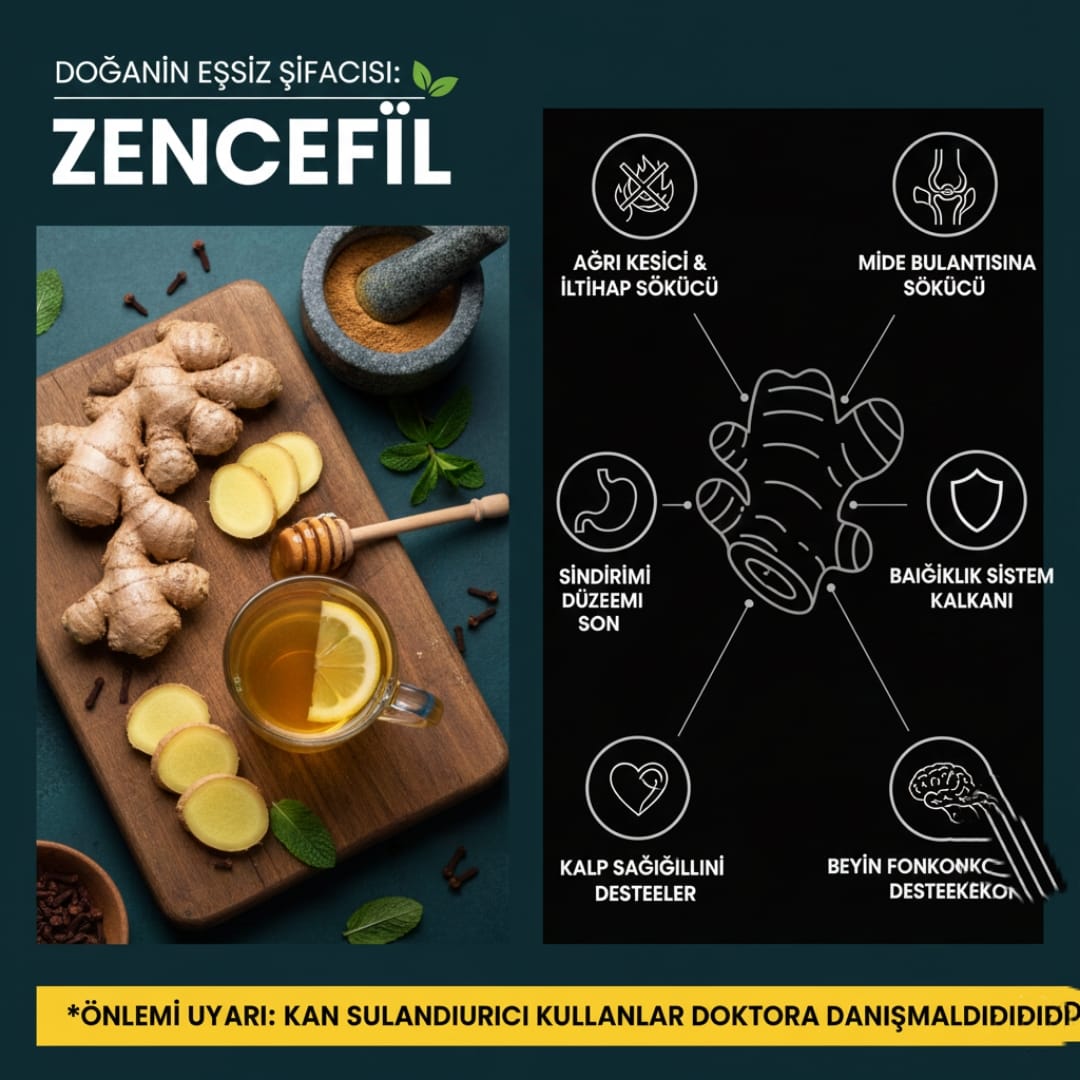 Zencefilin Bilimsel Olarak Kanıtlanmış 8 Faydası