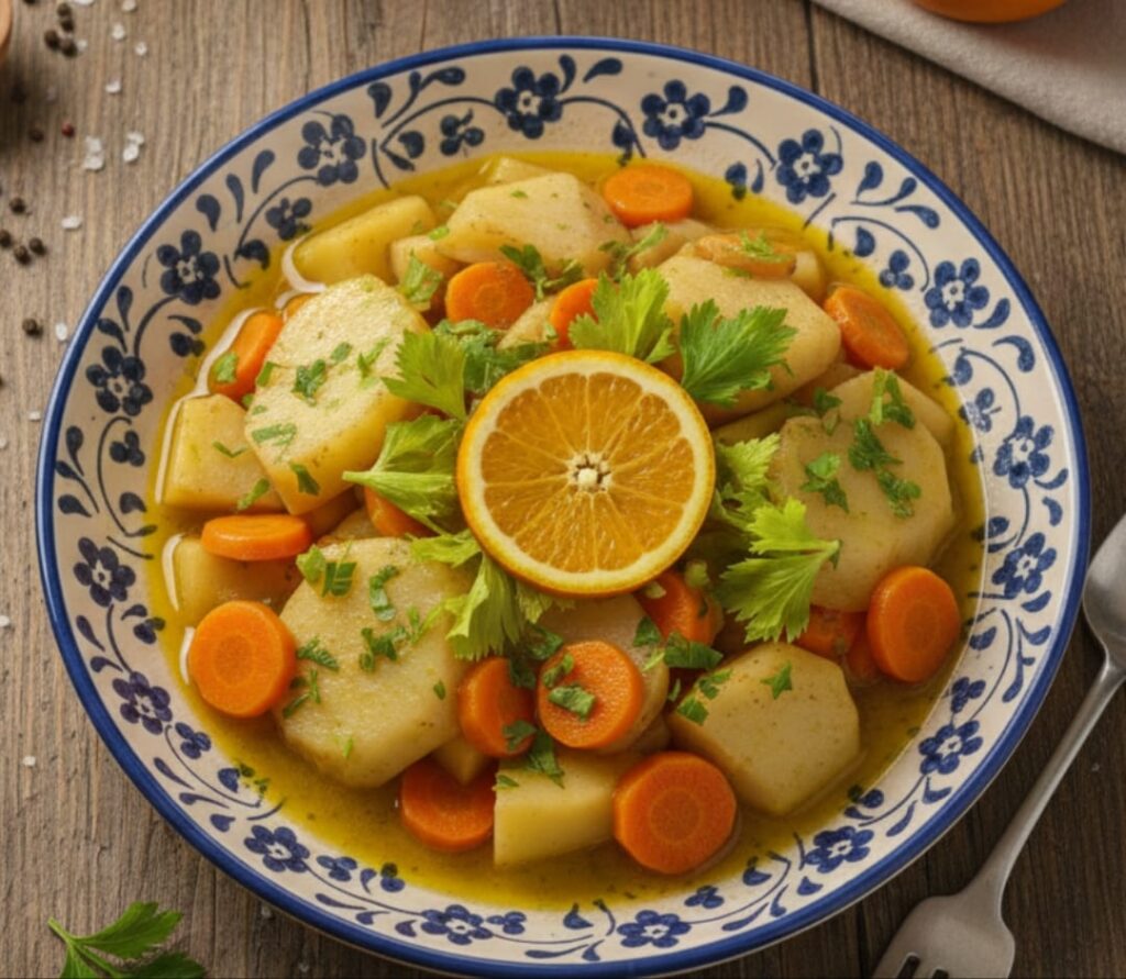 Zeytinyağlı Portakallı Kereviz Yemeği Tarifi