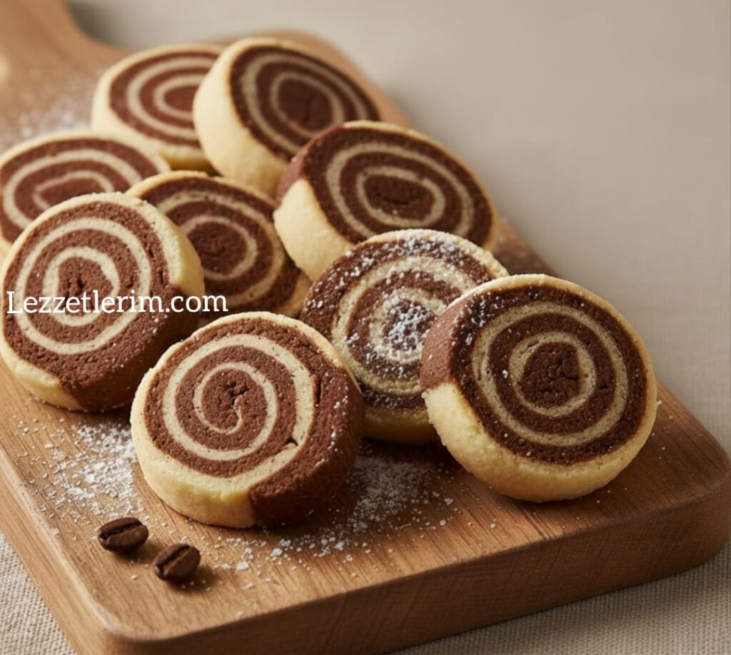 İki Renkli Rulo Kurabiye Tarifi