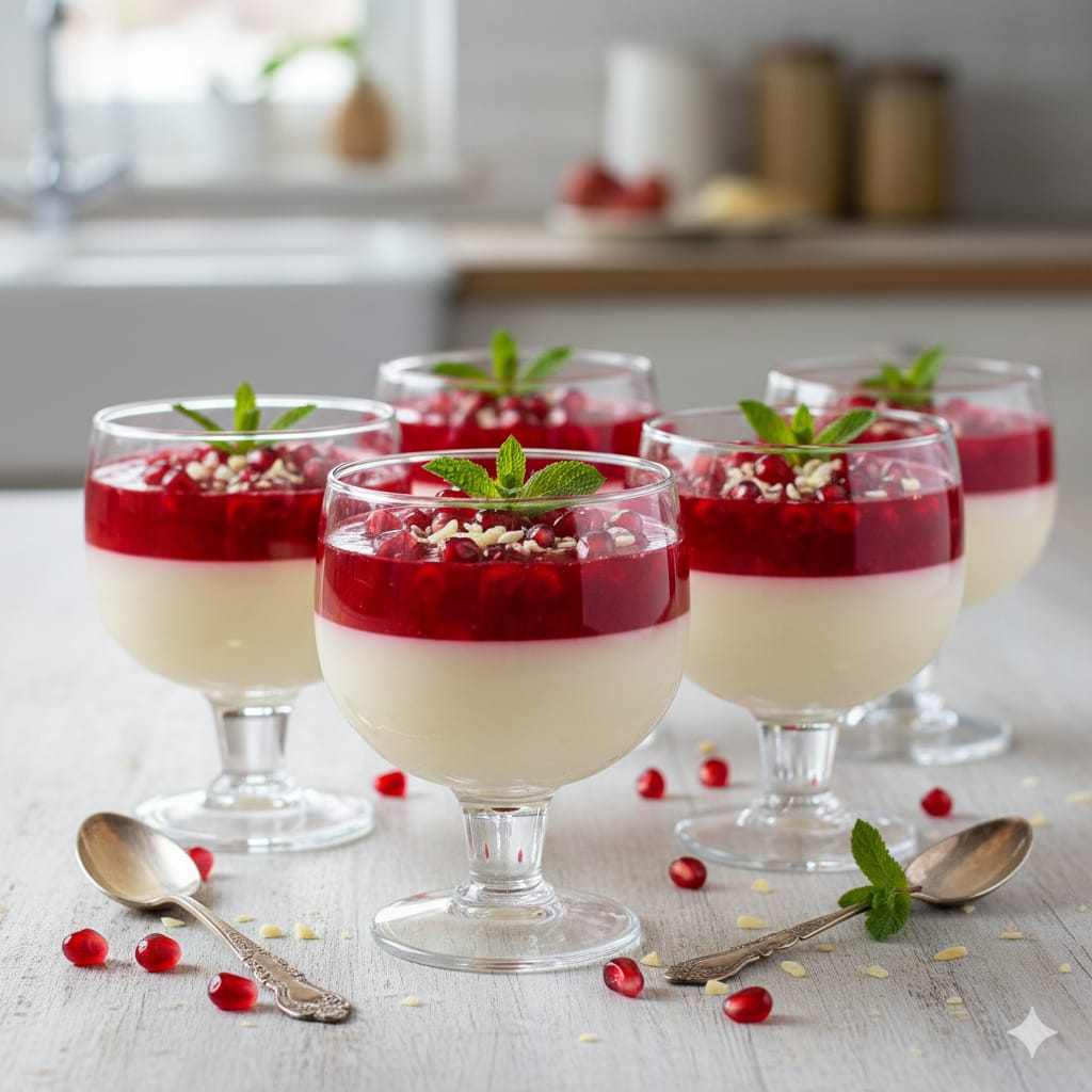 Narlı ve Vanilyalı Katmanlı Puding Tarifi