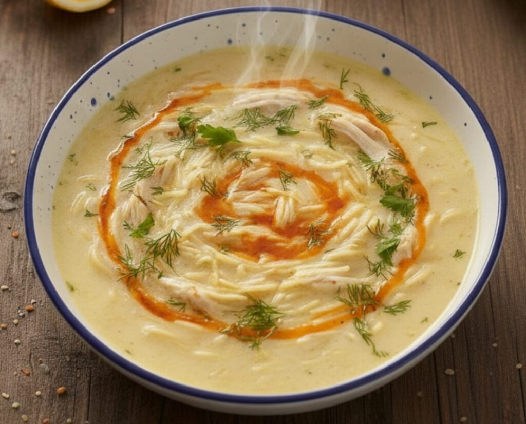 Terbiyeli Tavuklu Şehriye Çorbası Tarifi