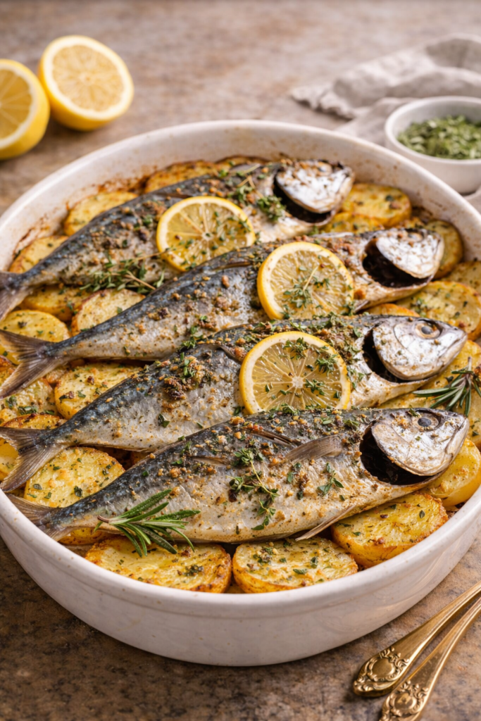 Fırında Patatesli Palamut Tarifi