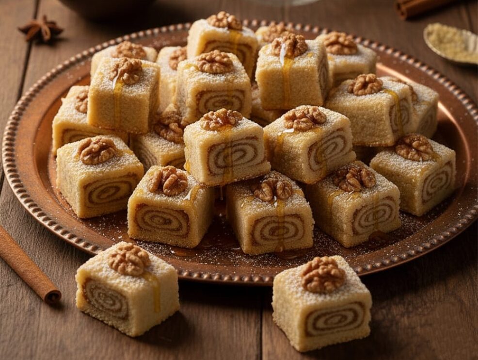 Tahinli Cevizli Baklava Kurabiyesi Tarifi