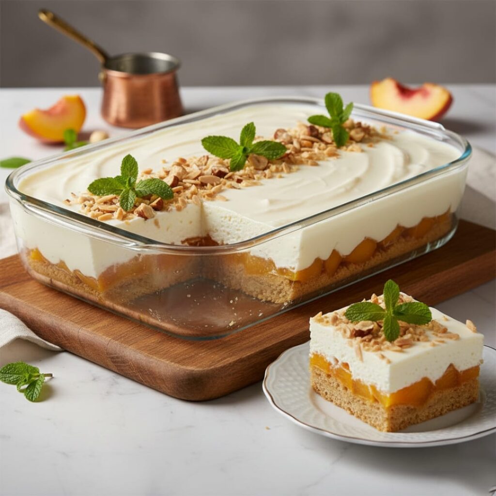 Şeftali Nüveli Sakızlı Borcam Tatlısı Tarifi