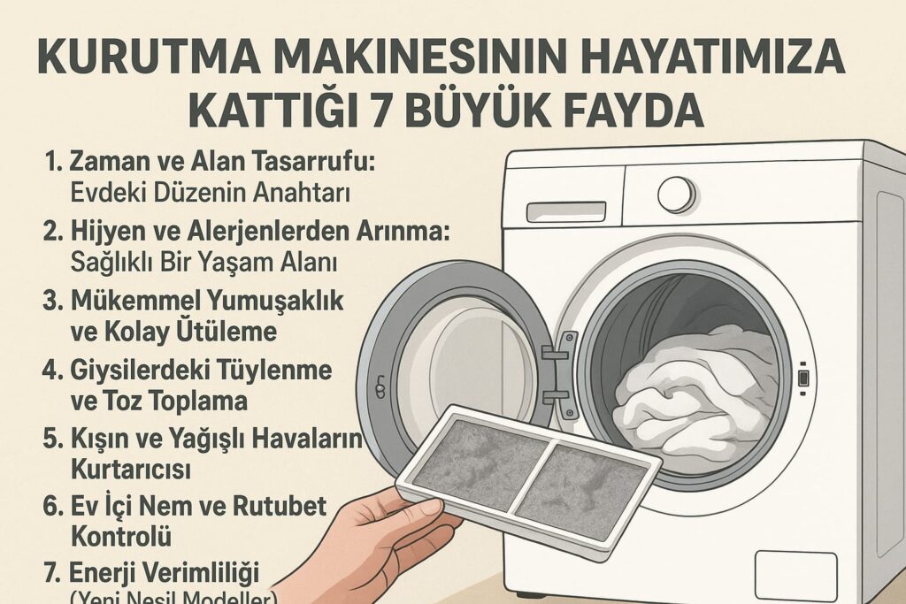 Kurutma Makinesinin Hayatımıza Kattığı 7 Büyük Fayda