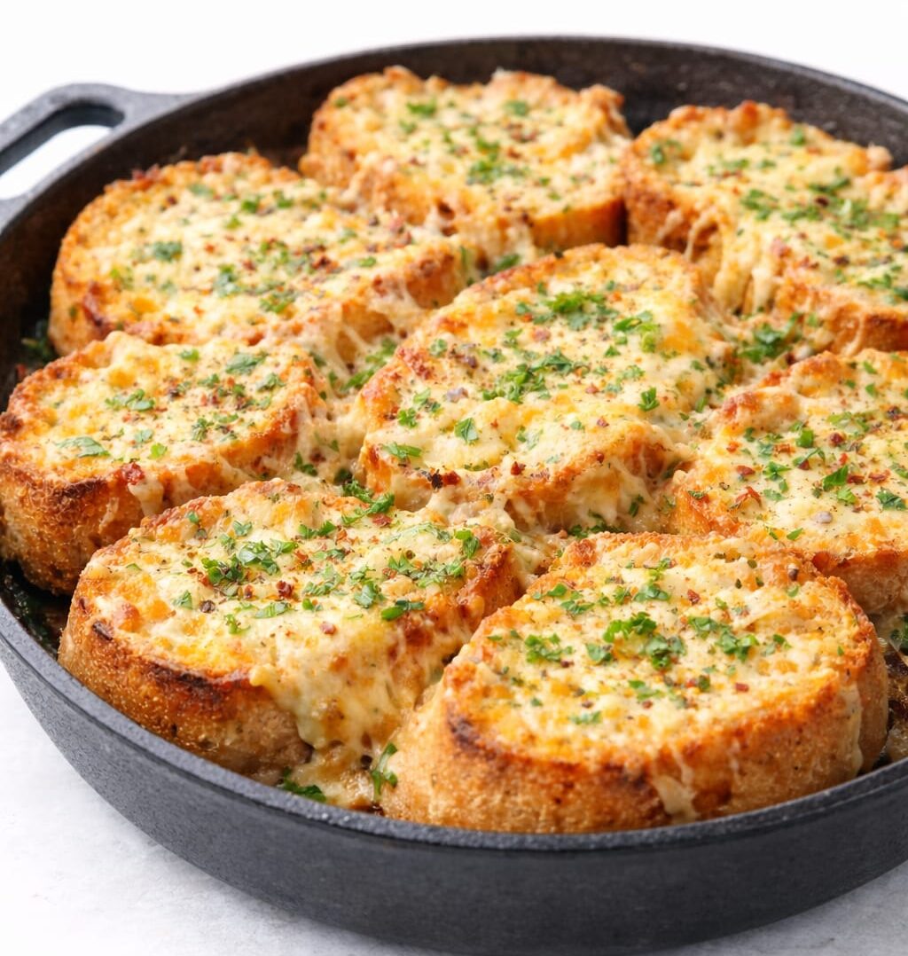 Fırında Kaşarlı Bayat Ekmek Dilimleri Tarifi