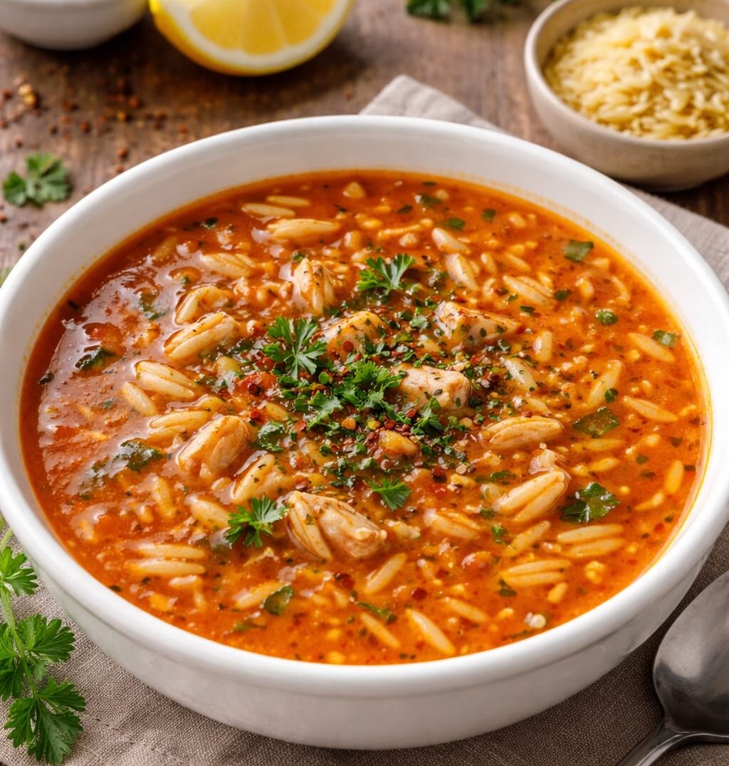 Domatesli Arpa Şehriye Çorbası Tarifi