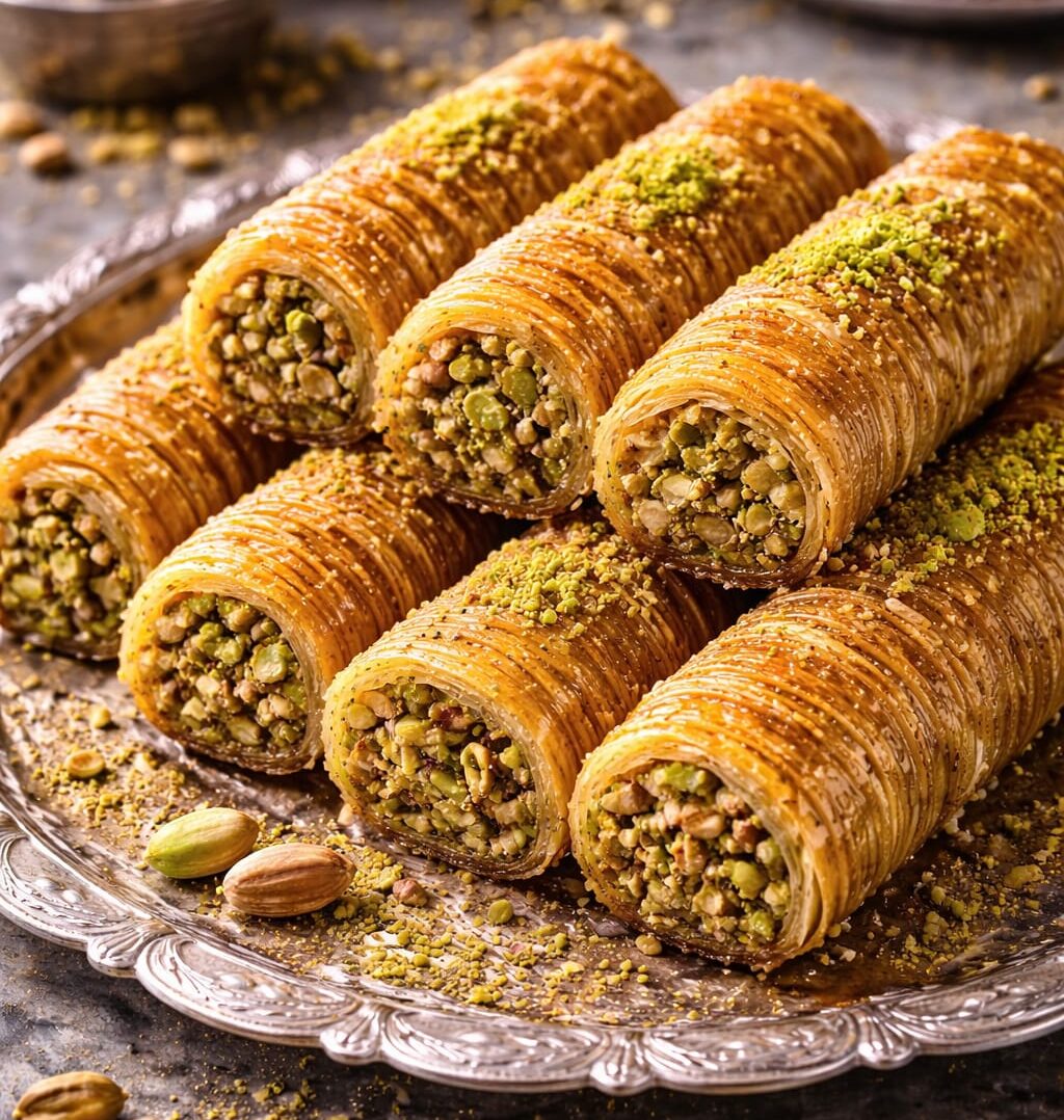 Fıstıklı Kadayıf Sarma Tarifi