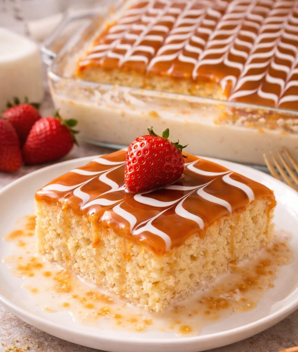 Karamel Soslu Trileçe Tarifi