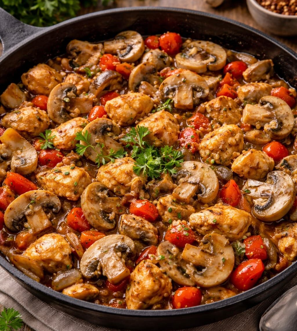 Mantarlı Tavuk Sote Tarifi