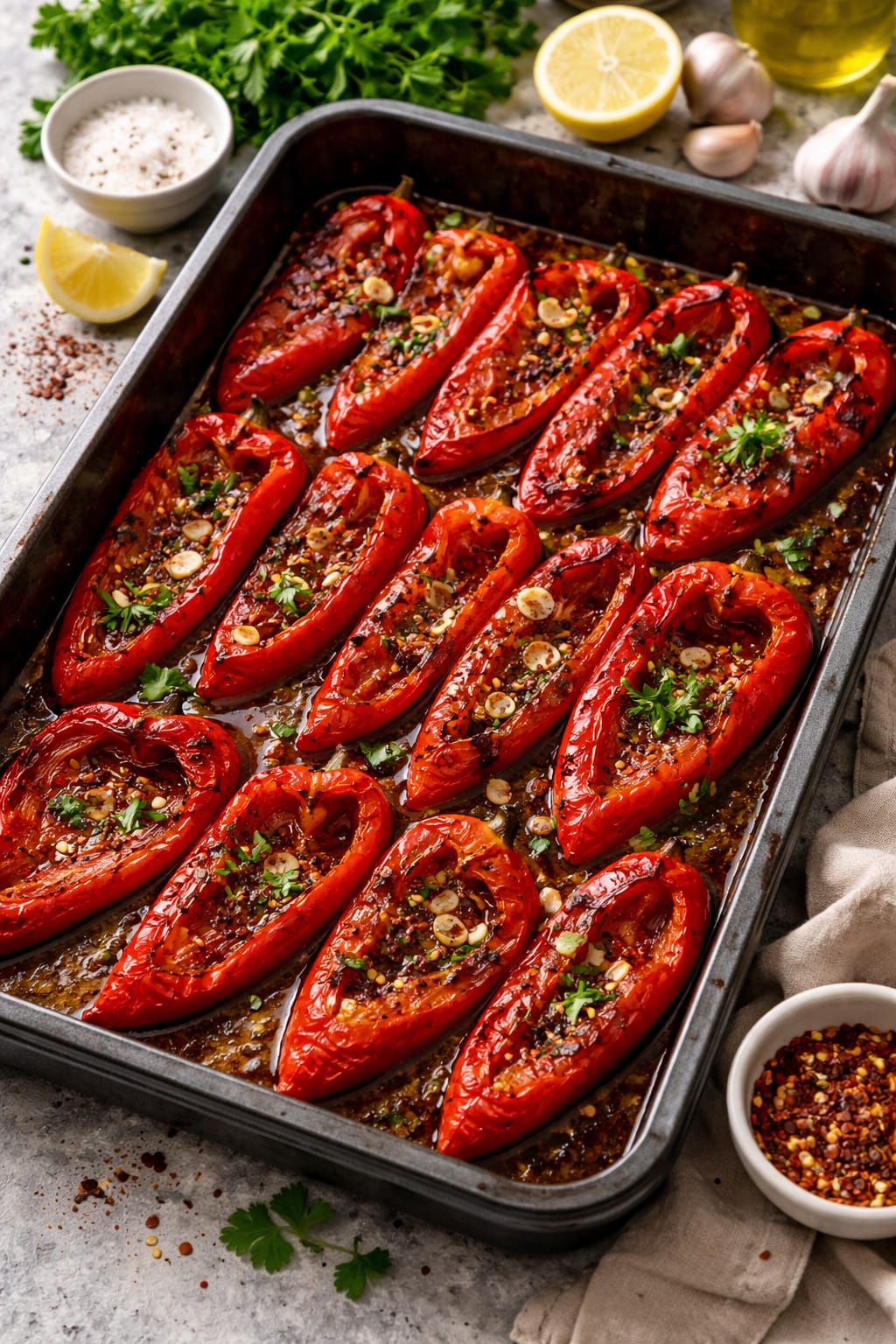 Fırında Kapya Biber Kızartması Tarifi