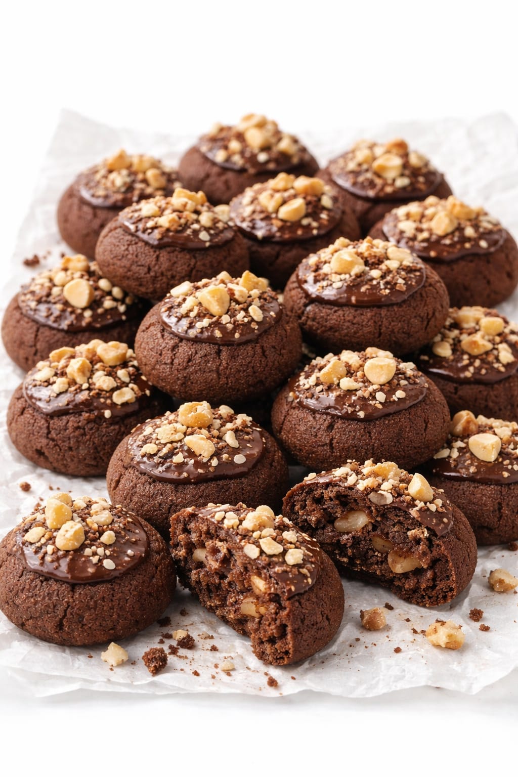 Kakaolu ve Cevizli Lokmalık Kurabiye Tarifi