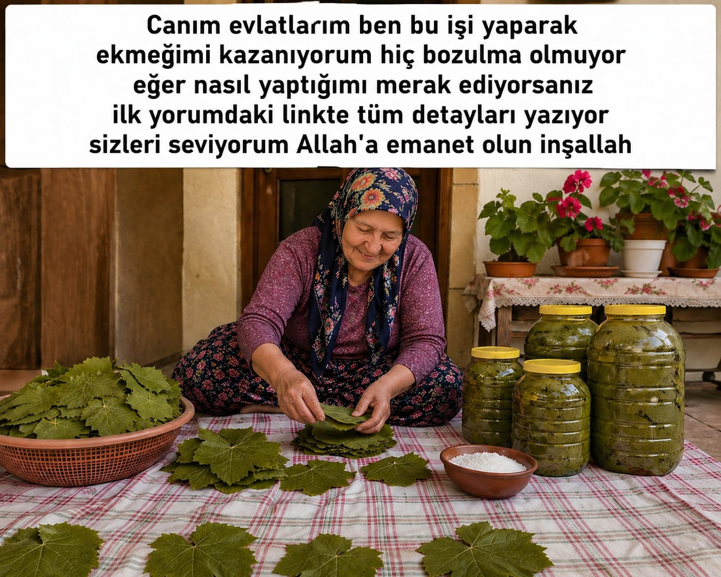 Kiloluk Bidonda Üzüm Yaprağı Salamurası Nasıl Yapılır?