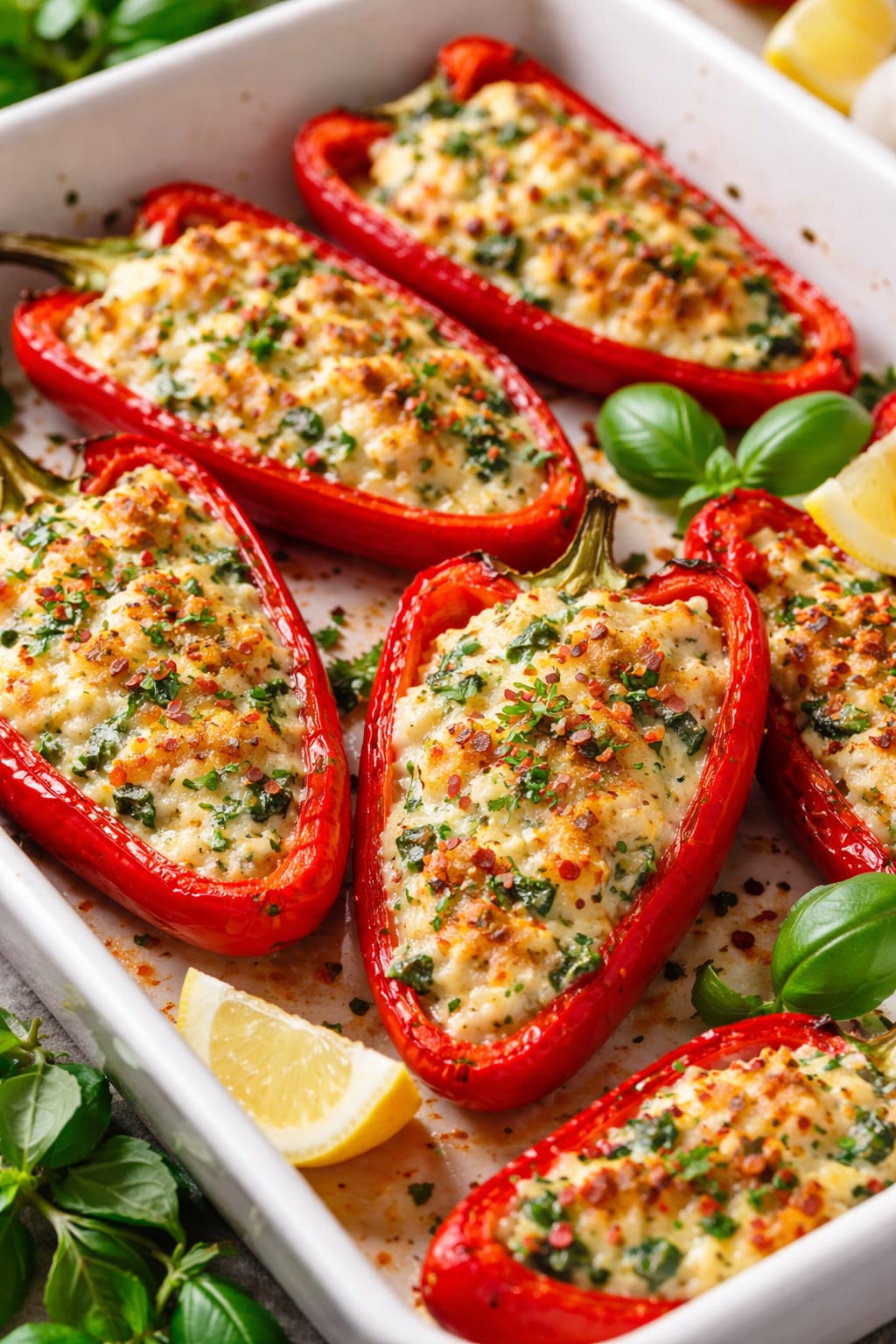 Peynirli Kapya Biber Dolması Tarifi 