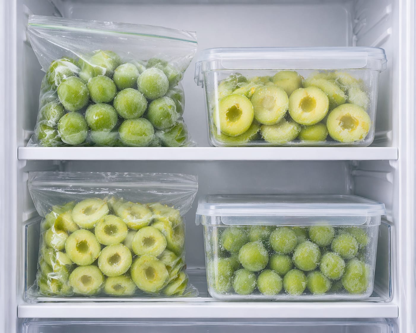 Yeşil Erik ve Yeşil Kayısı Derin Dondurucuda Nasıl Saklanır?