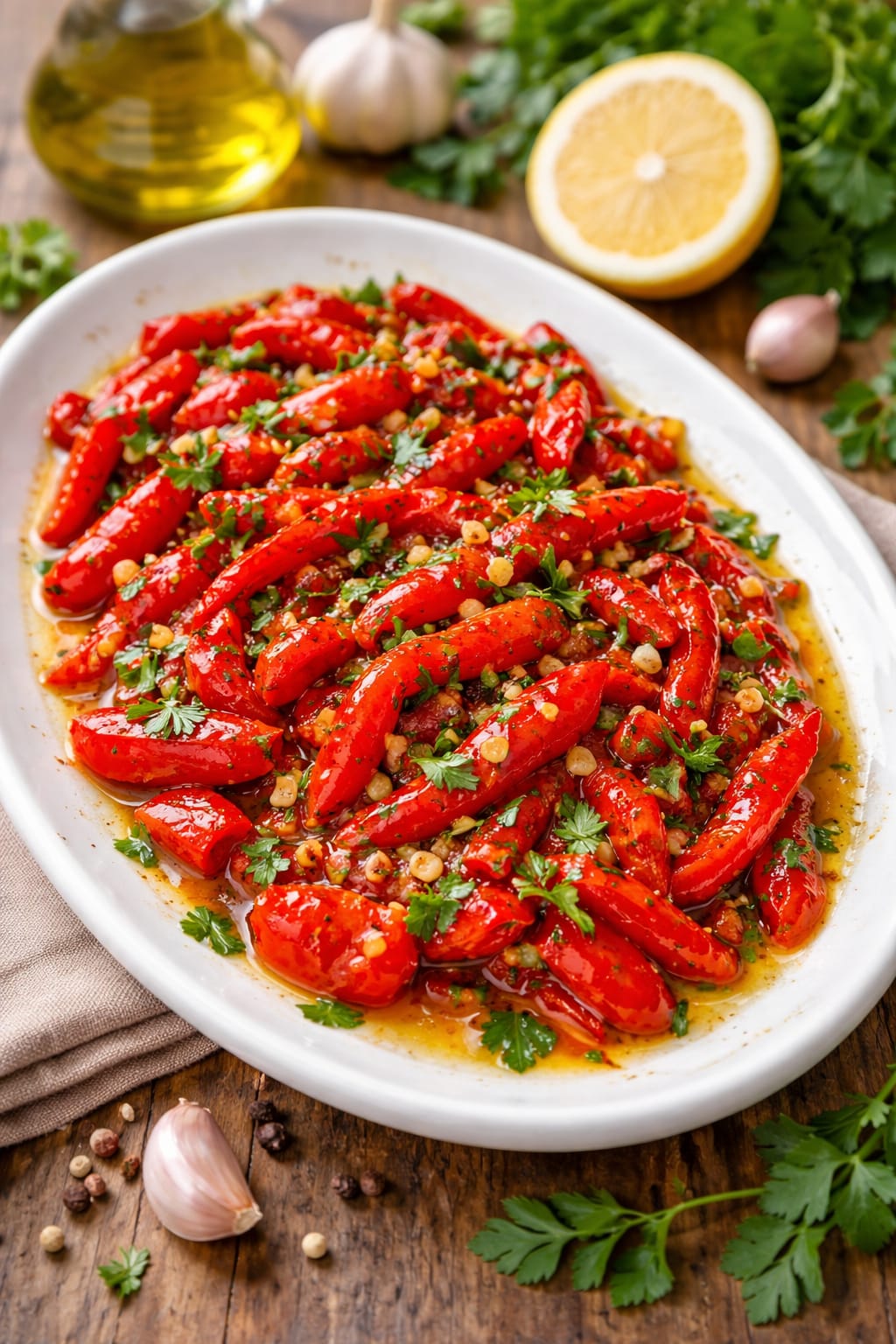 Zeytinyağlı Kapya Biber Mezesi Tarifi