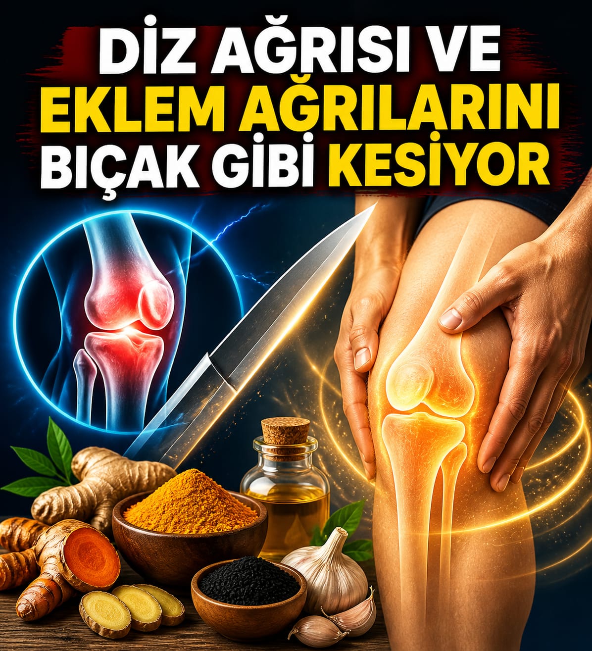 Diz Ağrısı ve Eklem Ağrılarını Bıçak Gibi Kesiyor