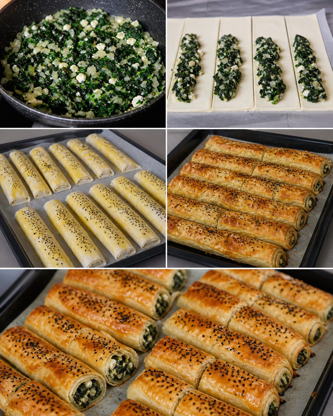 Ispanaklı Milföy Börek Tarifi
