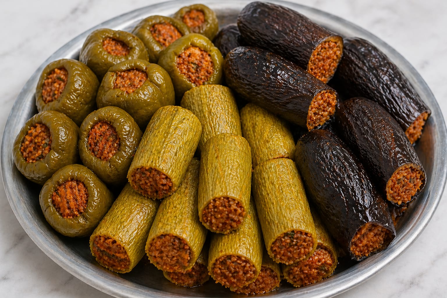 Kuru Patlıcan, Biber ve Kabak Dolması Tarifi