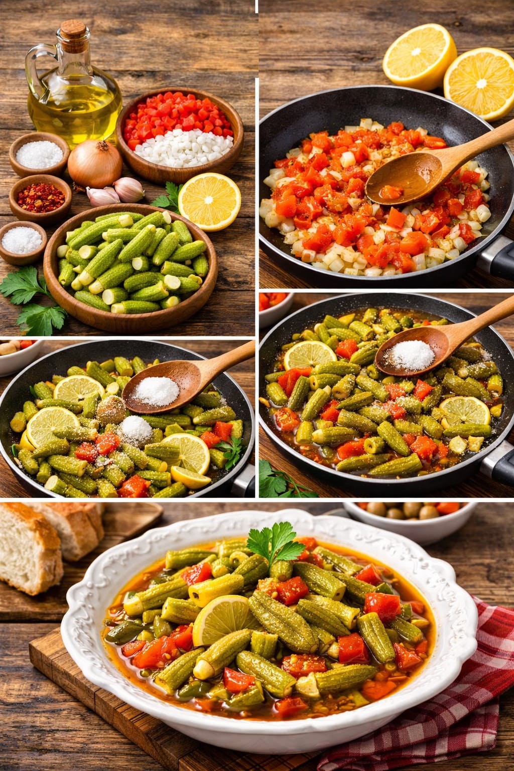 Zeytinyağlı Bamya Yemeği Tarifi